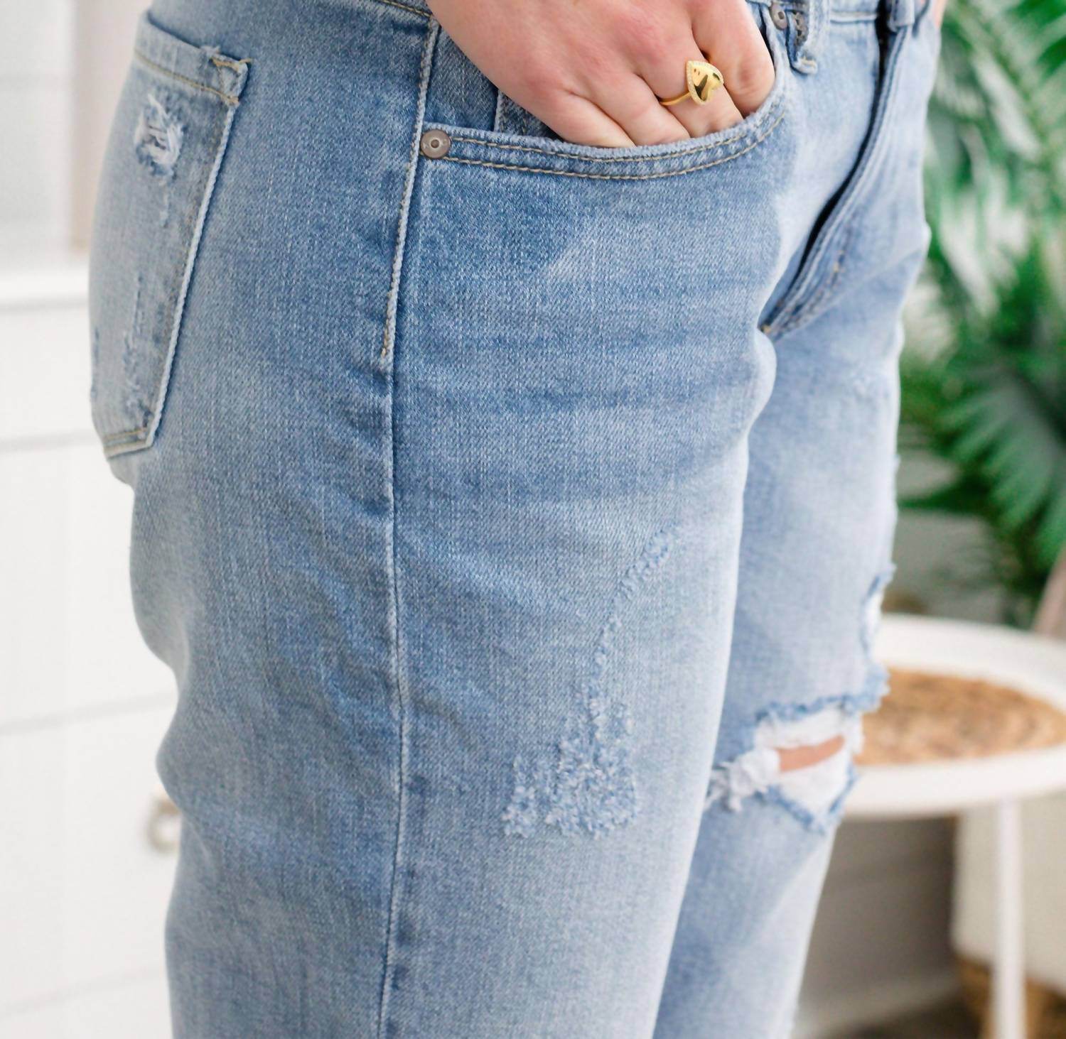 KESTAN - Georgia Mid-rise Boyfriend Jeans - Rack Hunt -