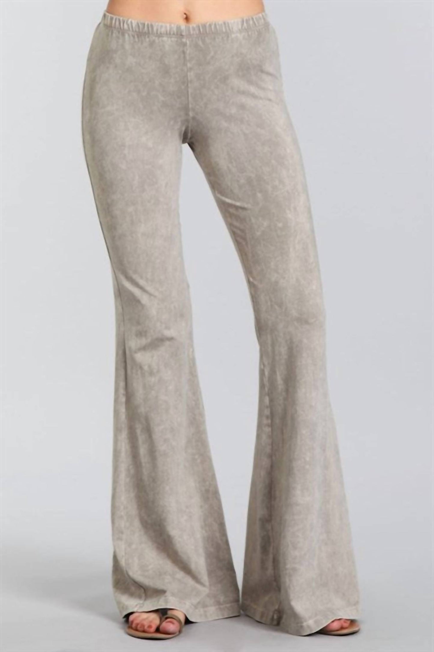 Mineral Wash Bell Bottom Soft Pants