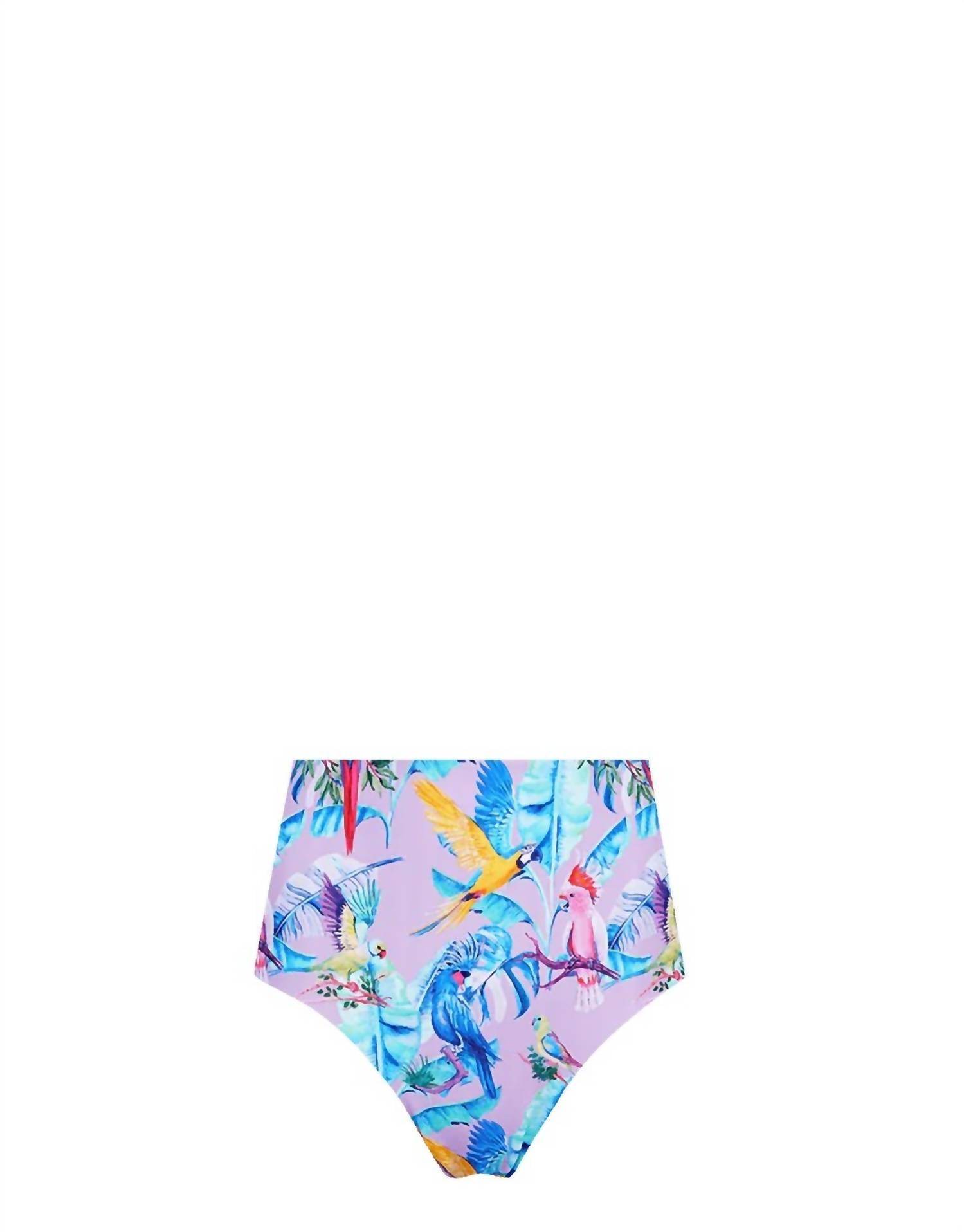 Lia Sahara - Women's Reversible Compression High Waist Bikini Bottom - Rack Hunt -