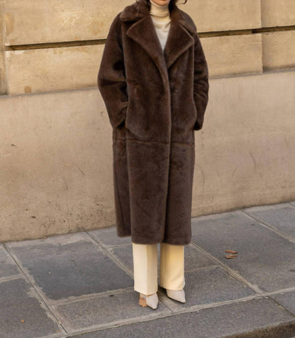 Long Faux Fur Coat