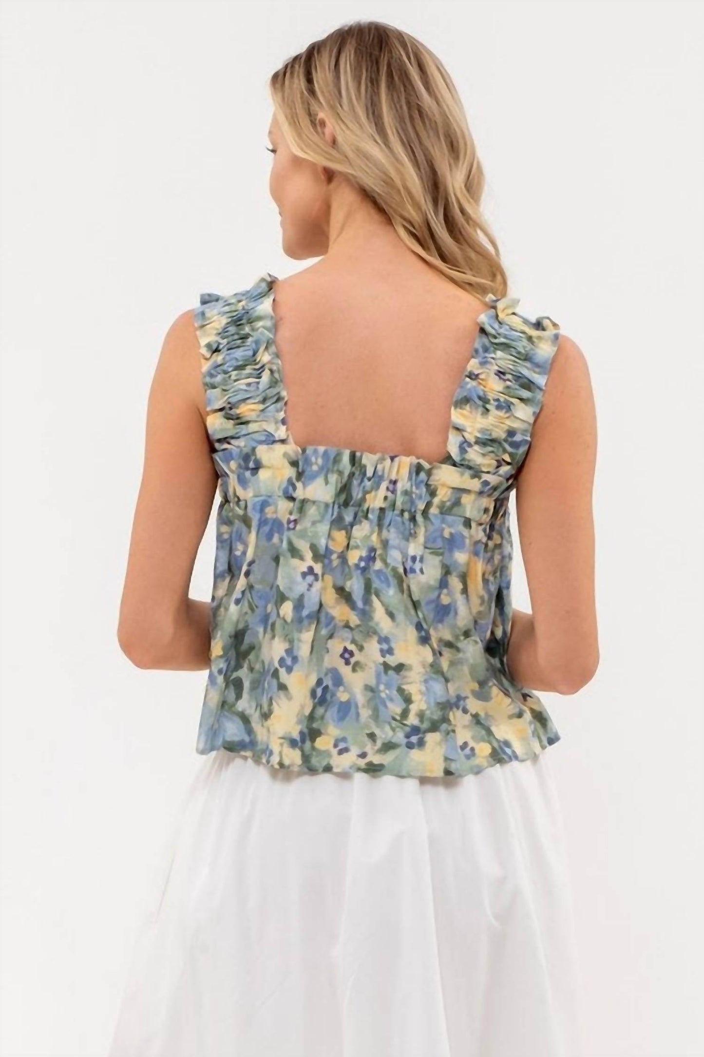 Mine and E&M - Daisy Water Color Tank Top - Rack Hunt -