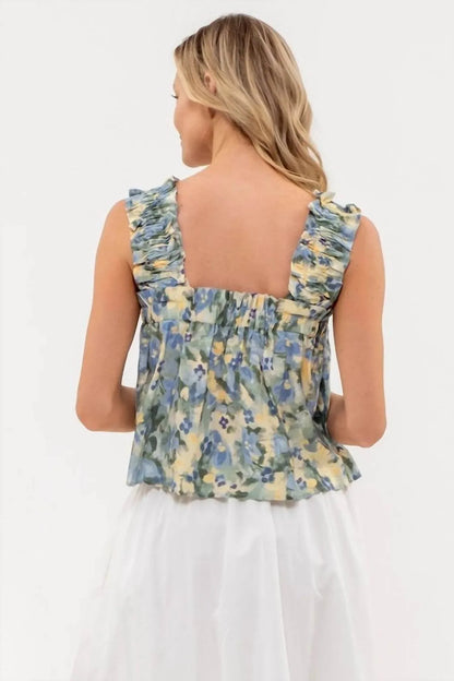 Mine and E&M - Daisy Water Color Tank Top - Rack Hunt