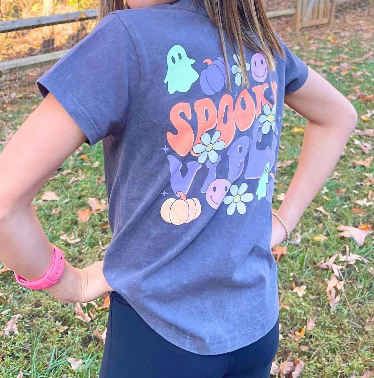 Spooky Vibe Glow in the Dark Pocket Tee