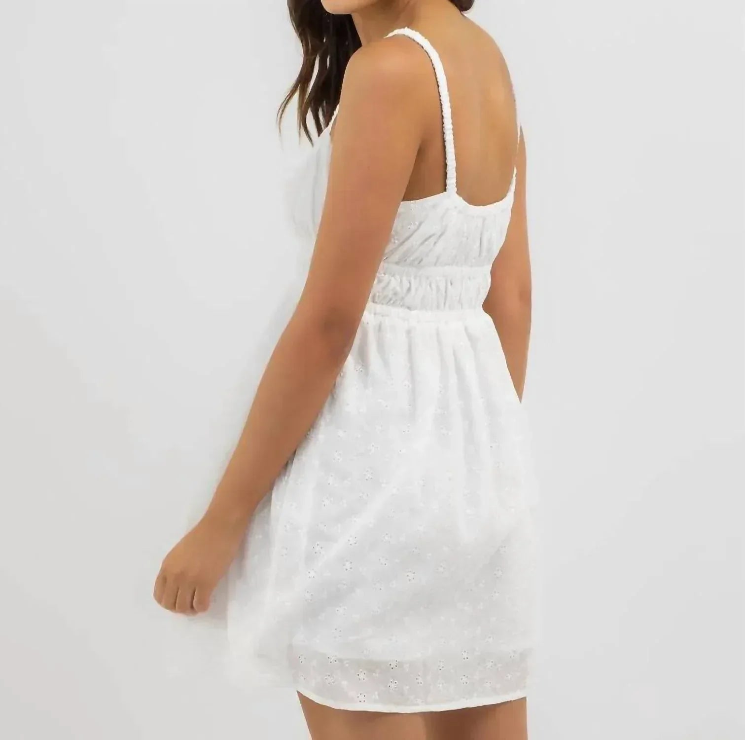 Rhythm. - Fae Broderie Mini Dress - Rack Hunt