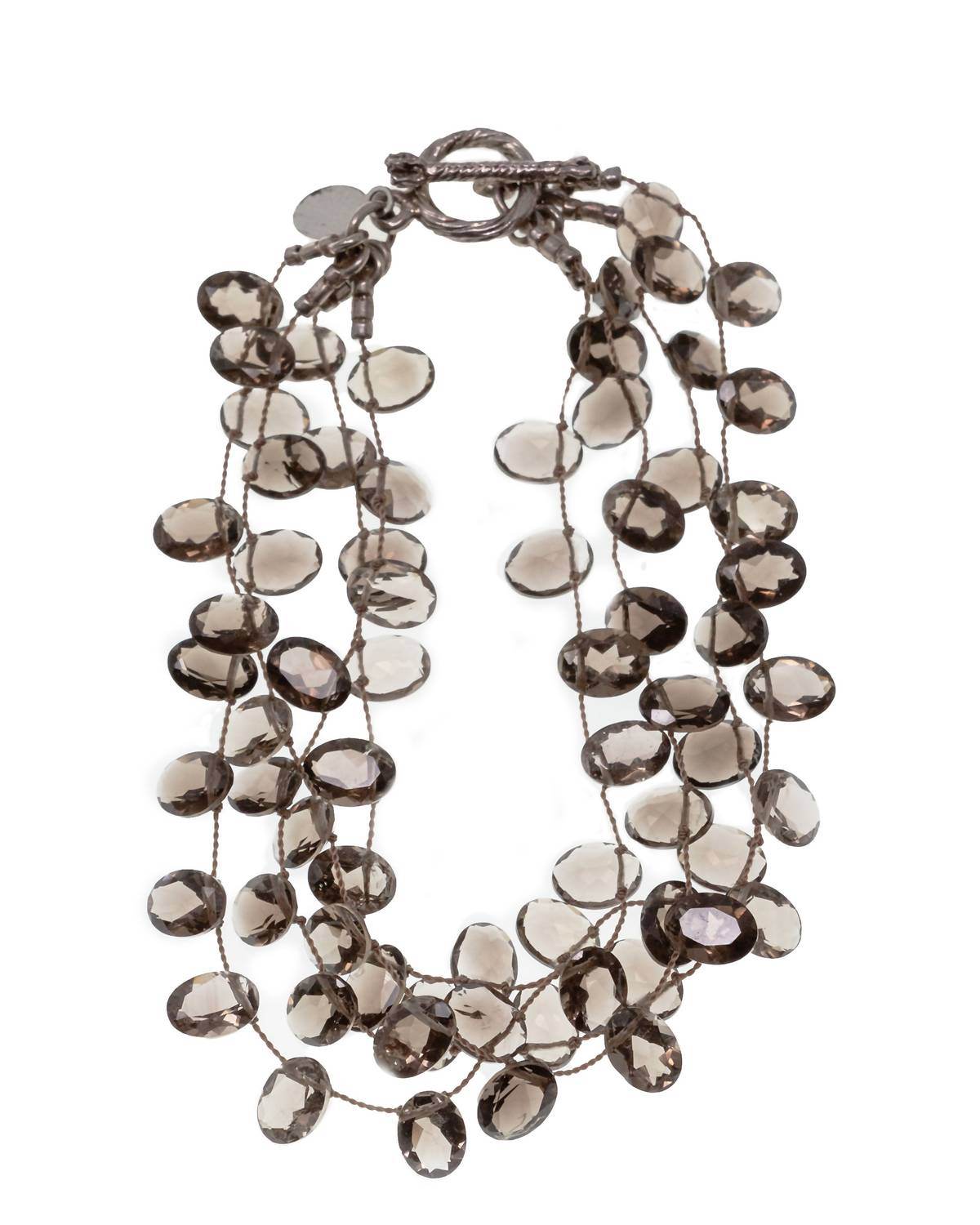 Margo Morrison - Women's Faceted Oval Smoky Quartz Bracelet - Rack Hunt