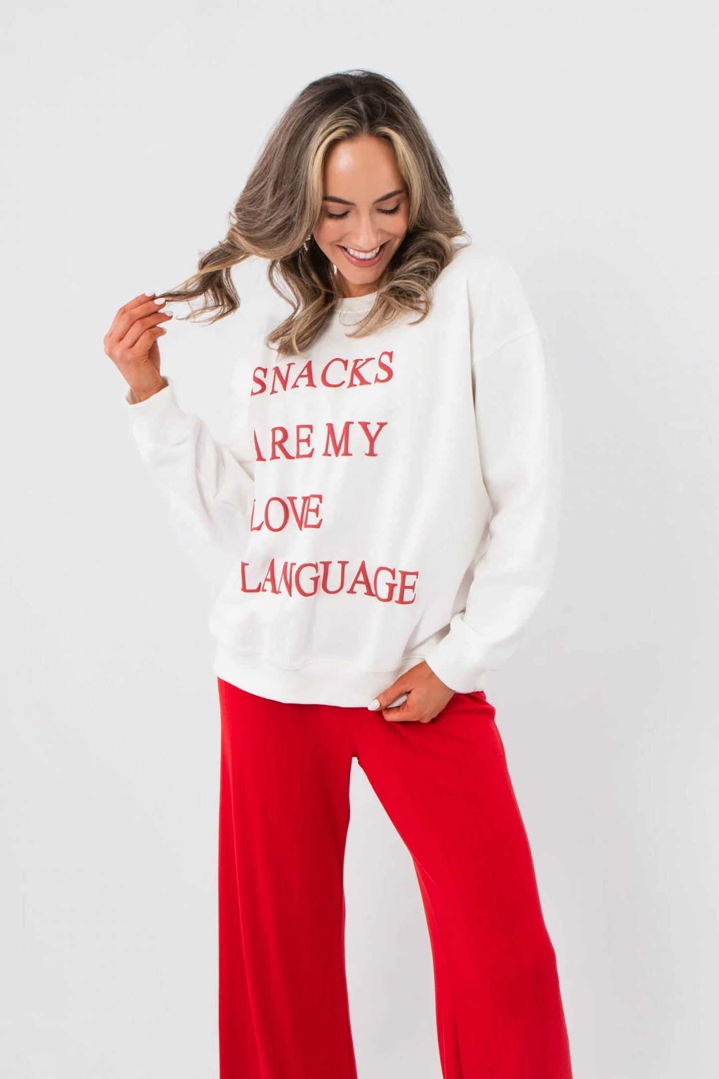 Snacks Are My Love Language Sweatshirt