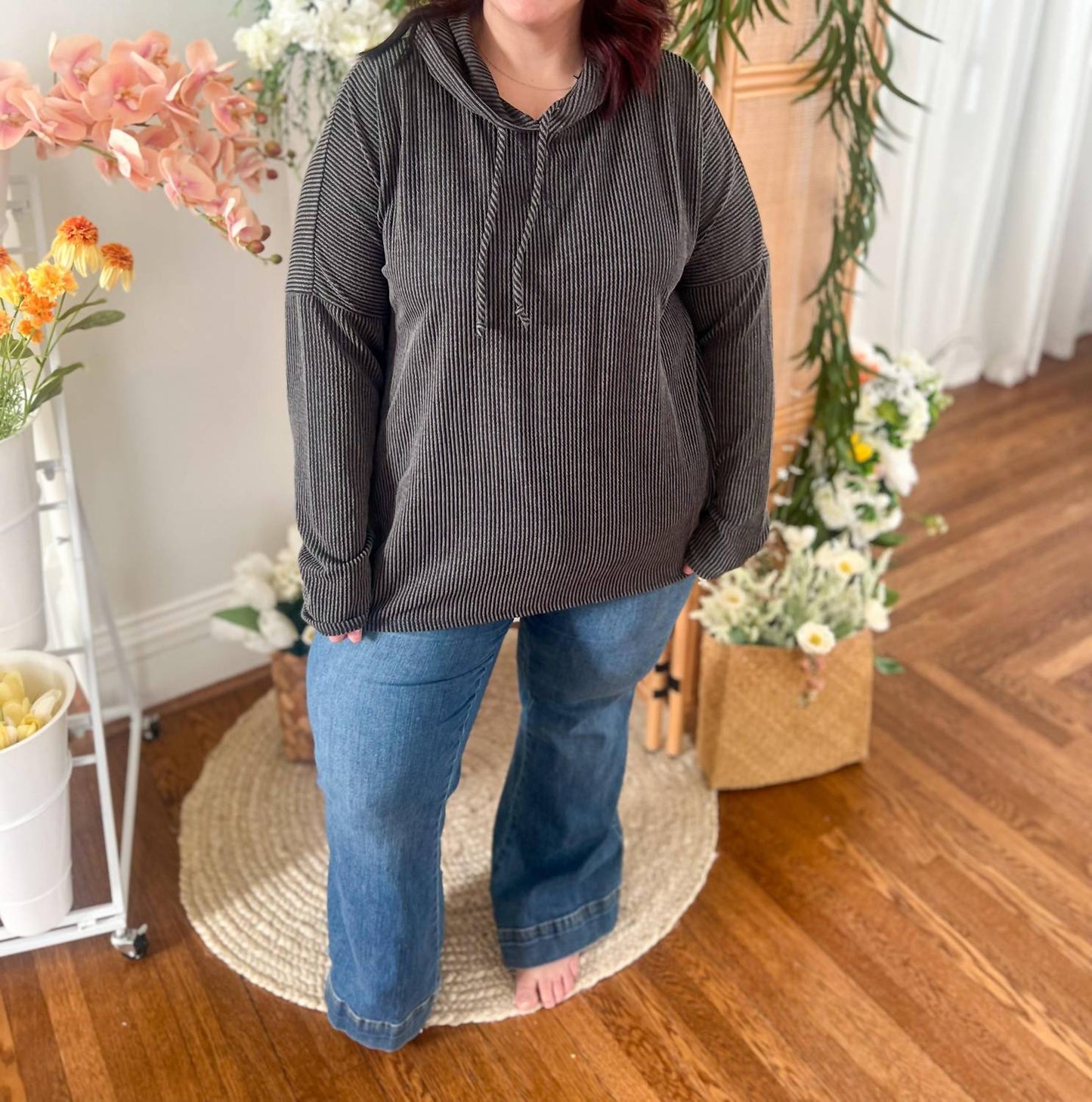 Pull-on Hooded Top