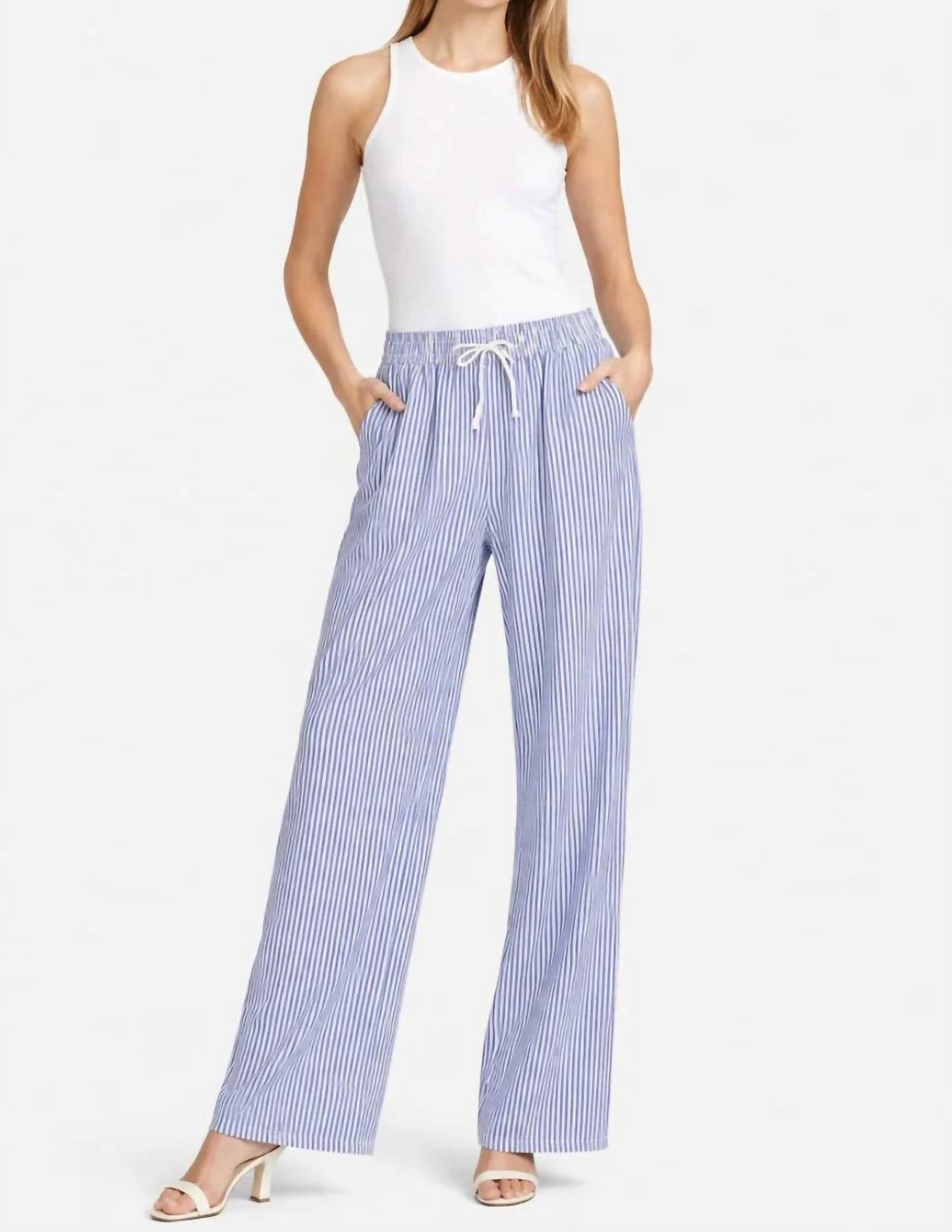 Striped Wide Leg Pants