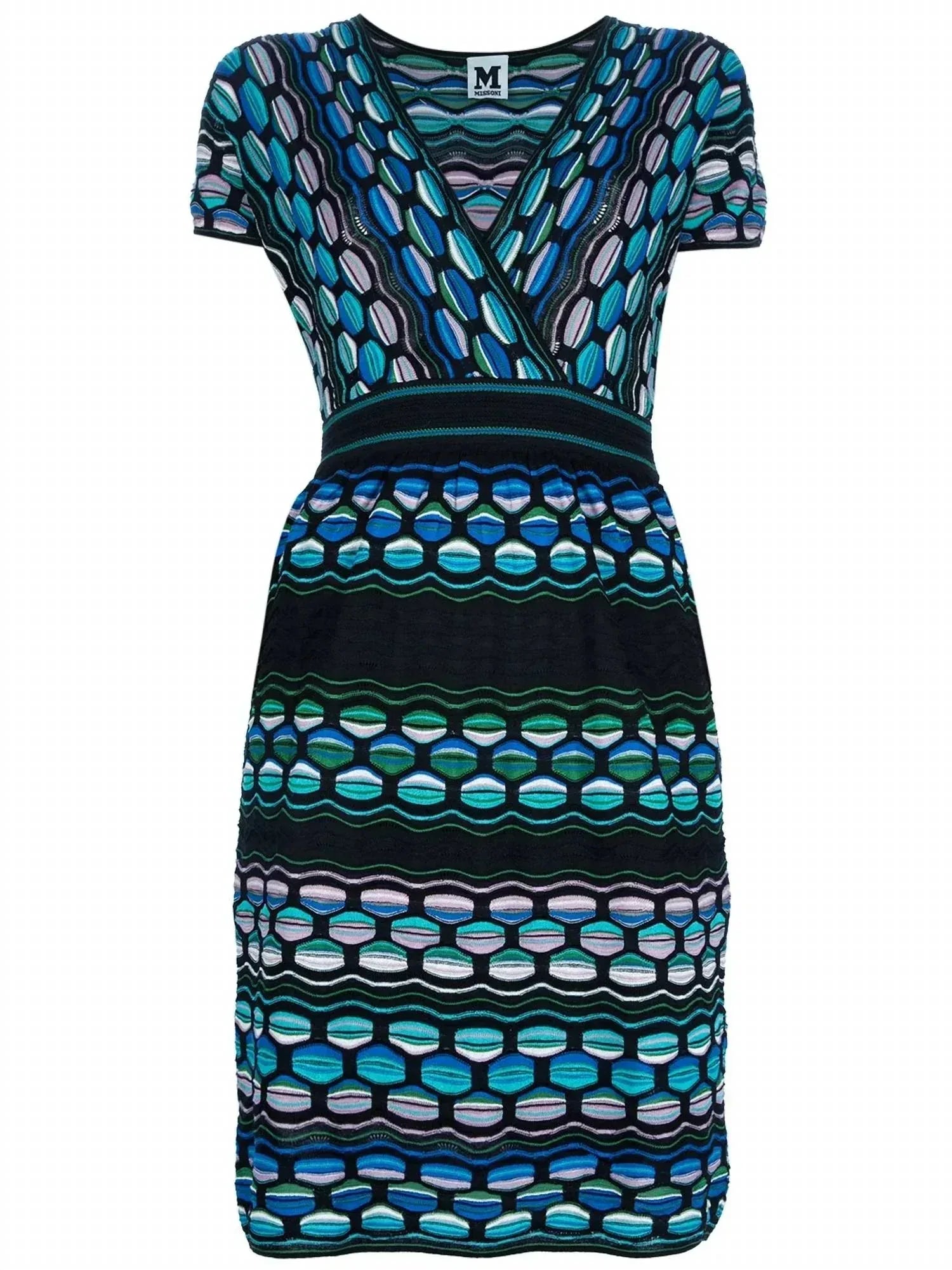 M Missoni - V-neck Cotton Dress - Rack Hunt