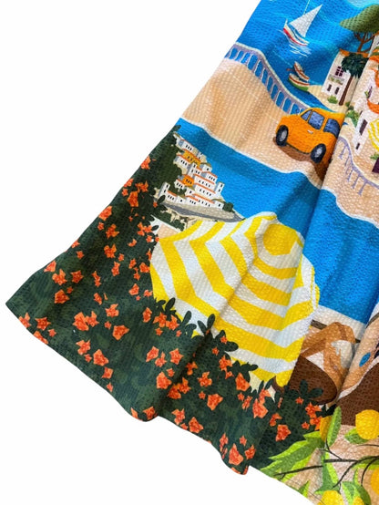 Livana Beach Scene Midi Dress