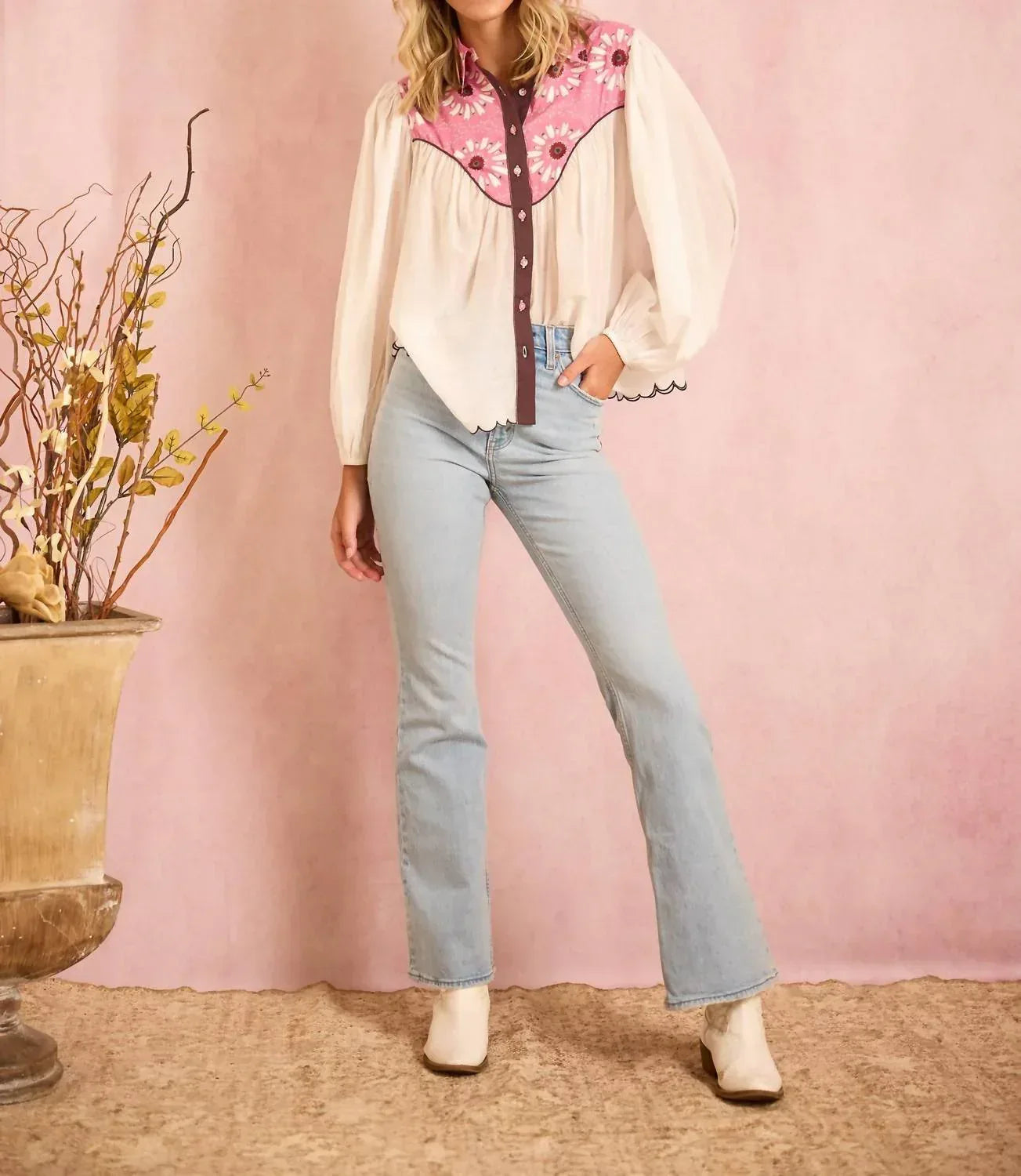 BROOKS AVENUE - Western Long Sleeve Blouse - Rack Hunt