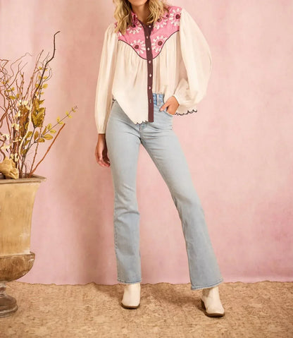 BROOKS AVENUE - Western Long Sleeve Blouse - Rack Hunt