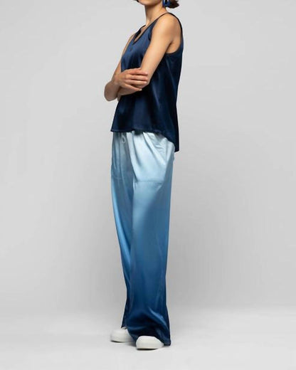 Baimy Wide Leg Silk Pants