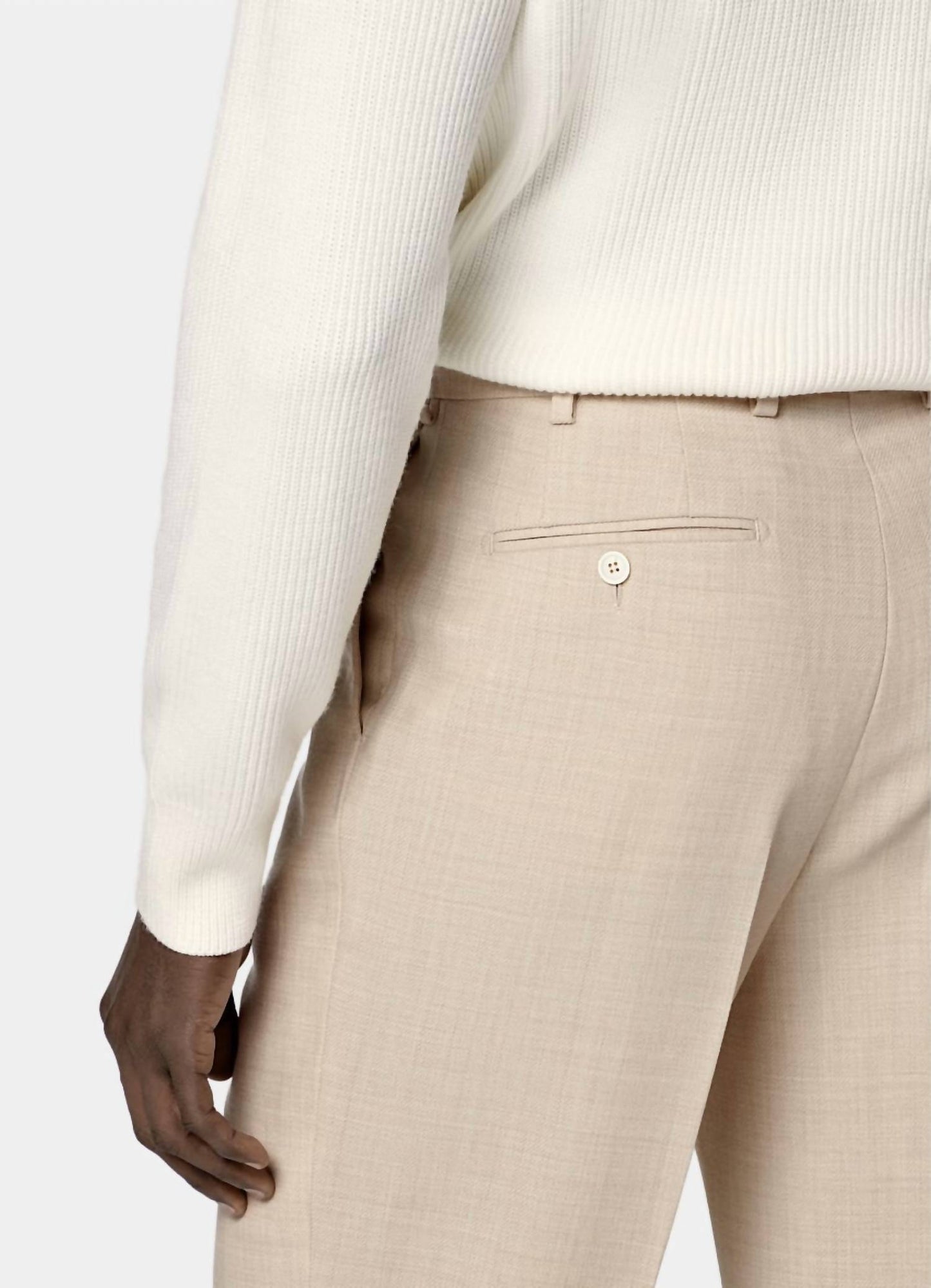 Ribbed Merino Wool Turtleneck Sweater - Plus