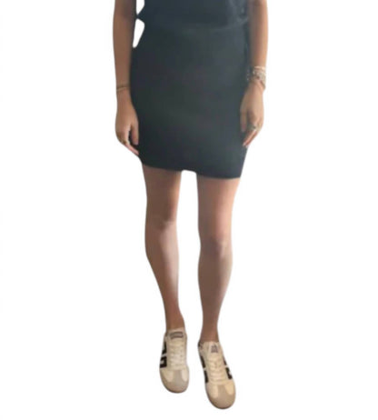 Brushed Cashmere Mini Skirt