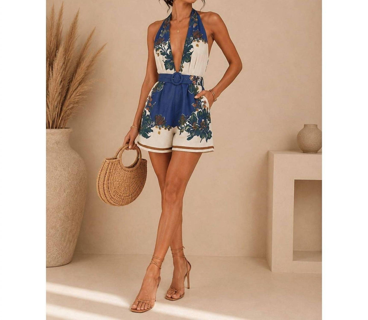 Halter Neck Romper