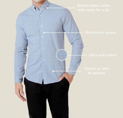 Men's Mason Untuckable Casual Fit Dress Shirt