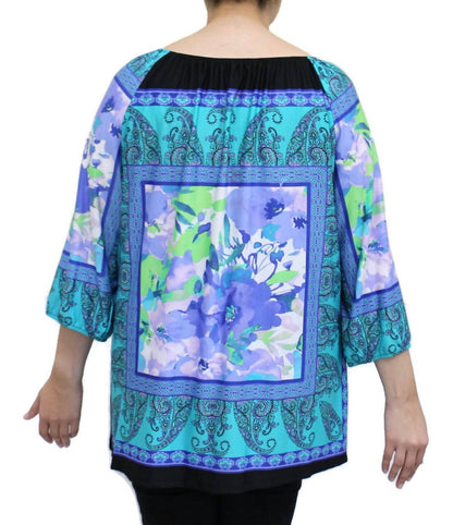 Floral Peasant Top