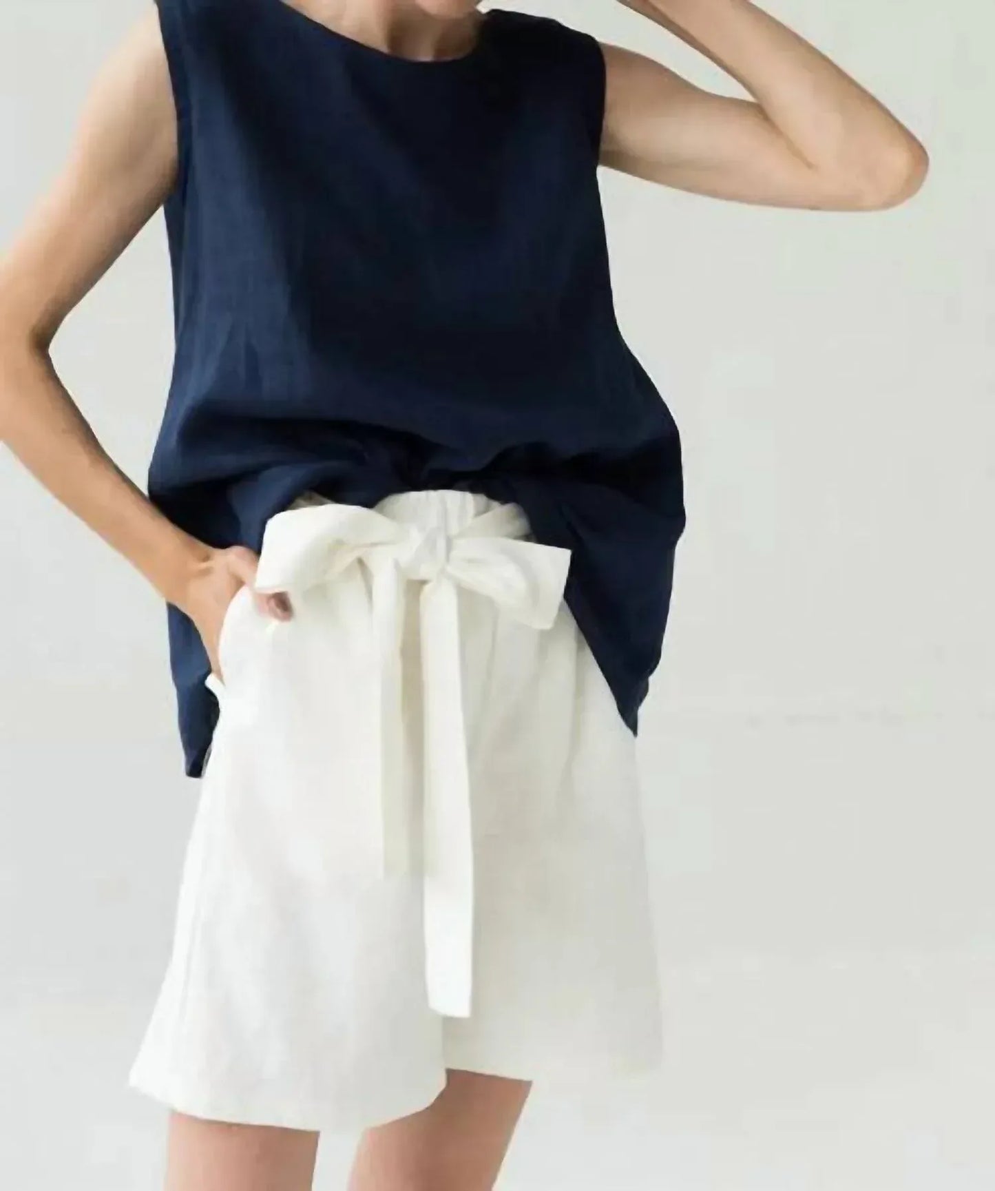 Le Muse - High Waisted Linen Short - Rack Hunt