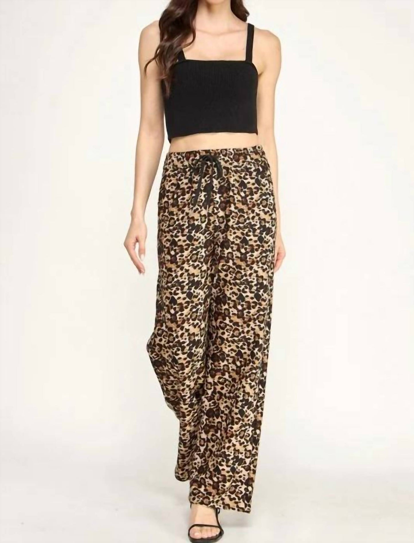 Elastic Waist Straight Leg Pants - Plus