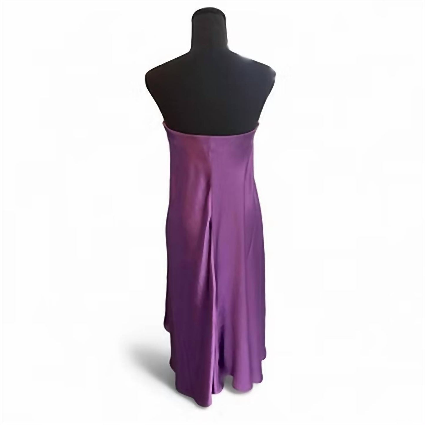 Women's Strapless Satin Midi Dress