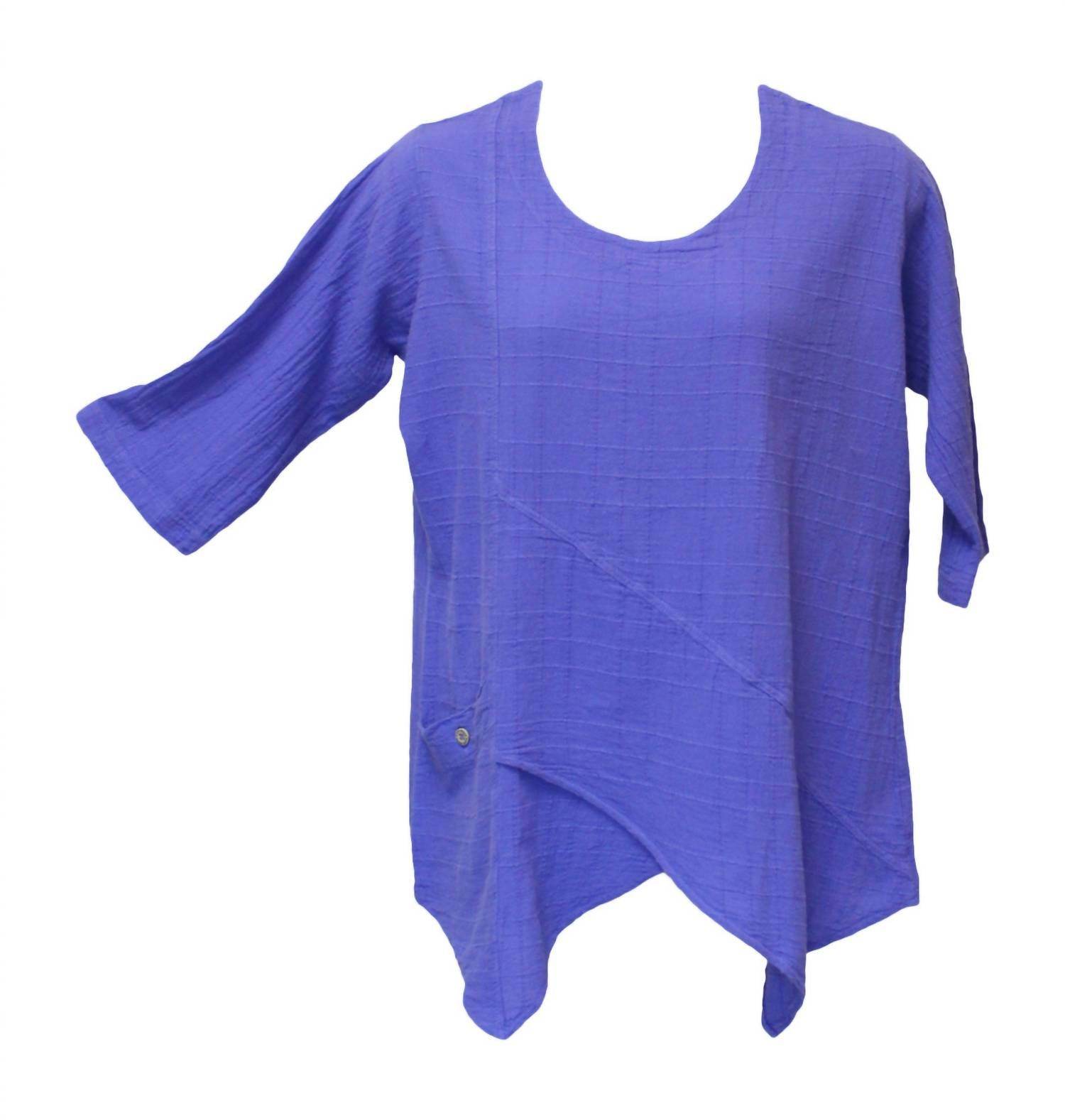 Ezze Wear - Dotty Gauze Cotton Ginger Tunic Top - Rack Hunt -