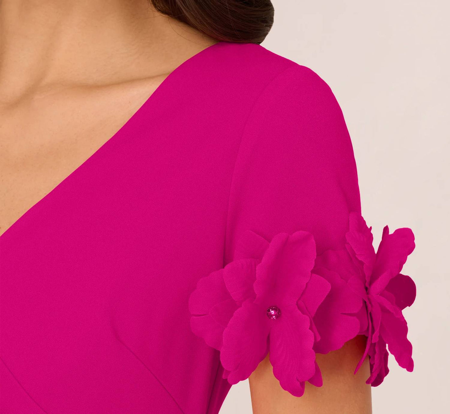 Knit Crepe Short Dress