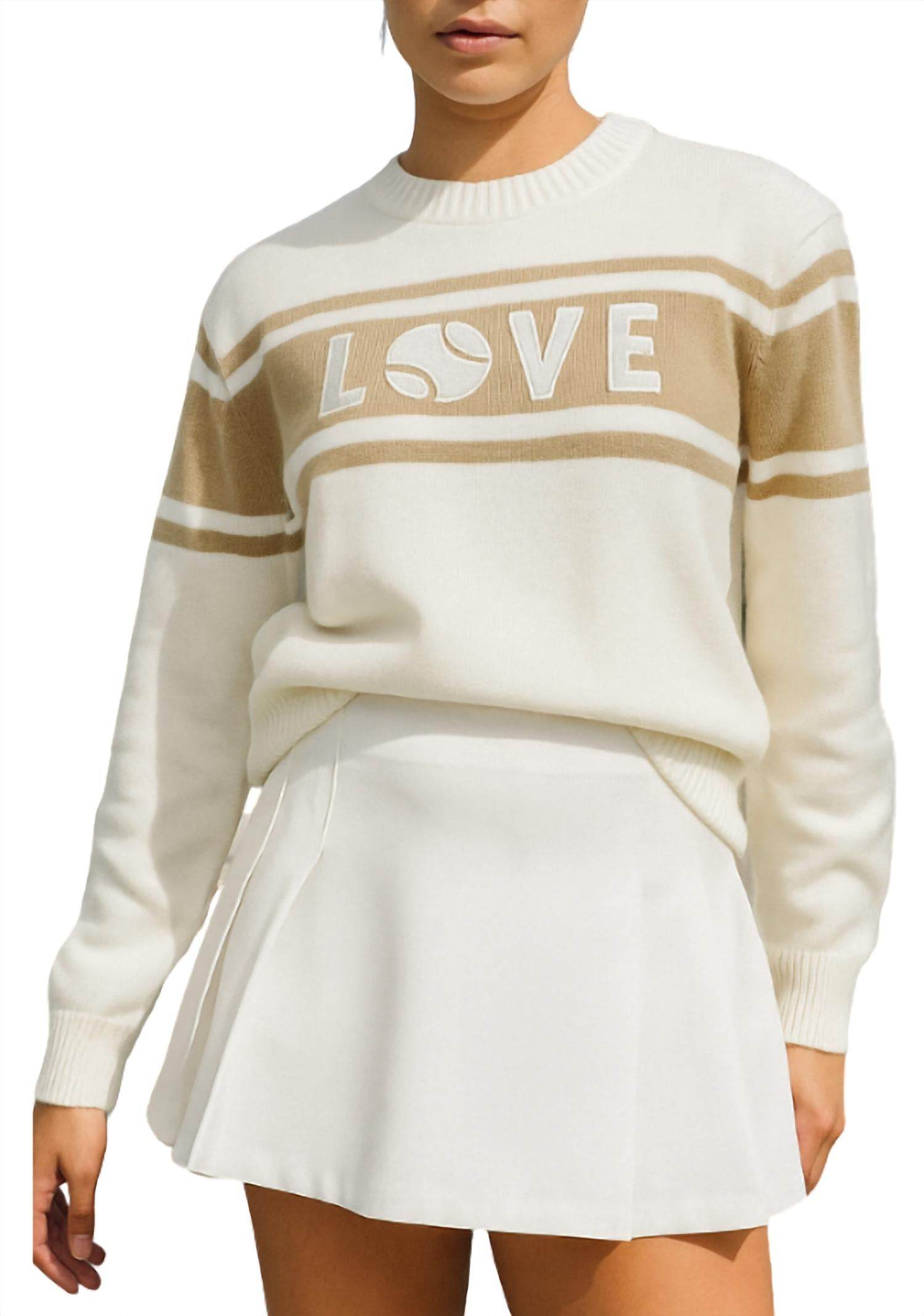 Runway Athletics - Tennis Love Round Neck Sweater - Rack Hunt