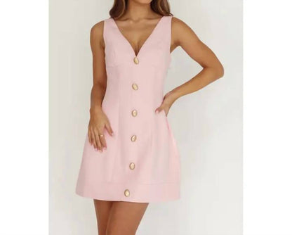 Sleeveless Shift Mini Dress