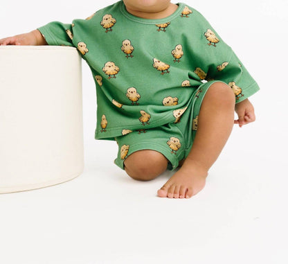 Kid's Spring Chicks Slouchy Set