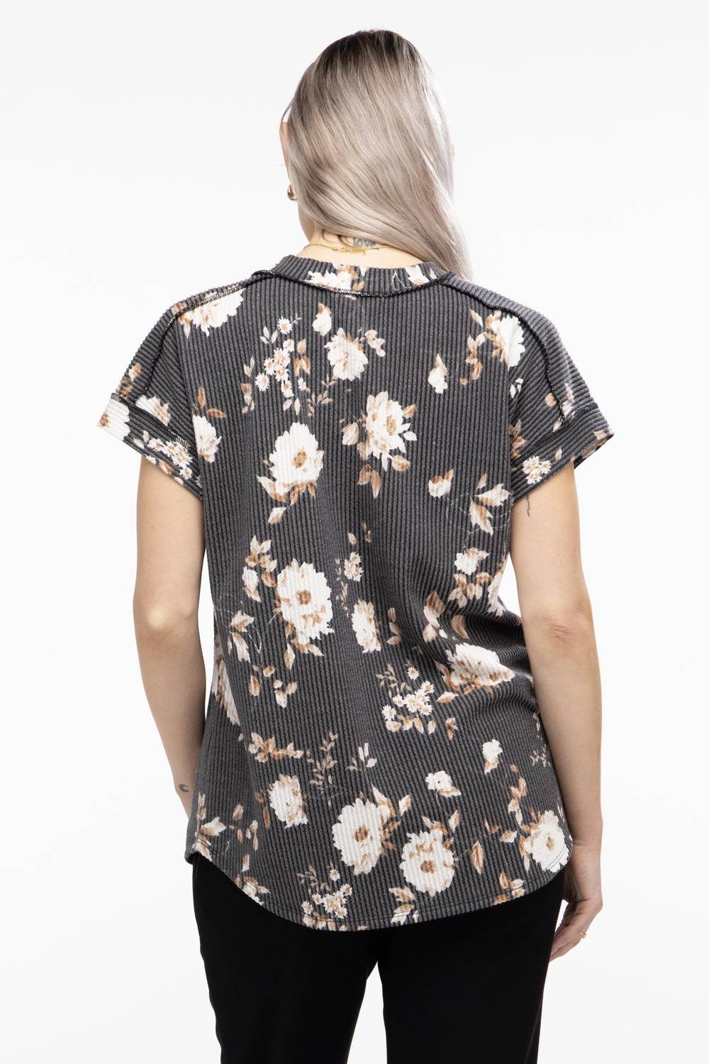 Women's Dolman Short Sleeve V Neck Top