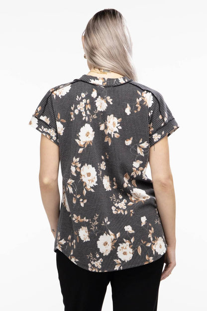 Women's Dolman Short Sleeve V Neck Top