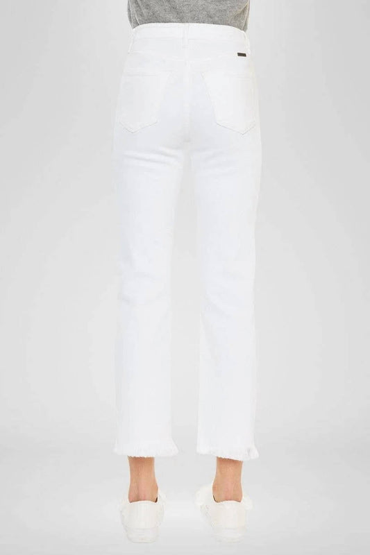 High Rise Slim Straight Jeans