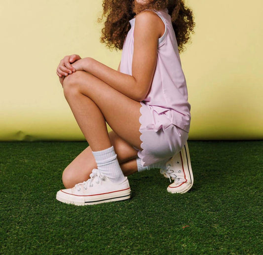 Scalloped Hem Short