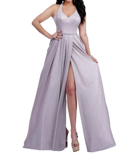 Shimmered Jersey Maxi Dress