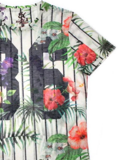Men's Floral Tropical Print T-shirt