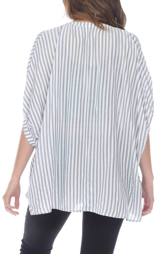 Rain - Zinnia Stripe Flow Shirt - Rack Hunt -