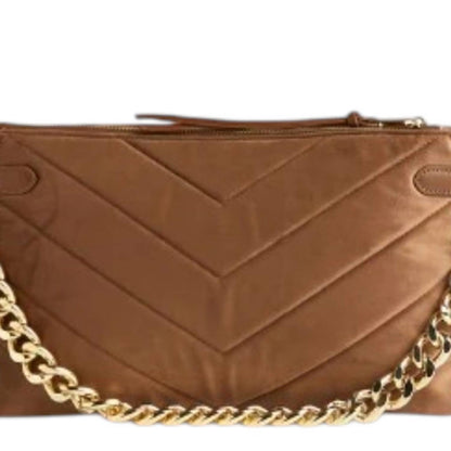 Women's Velvet Envelope Bag With Chain