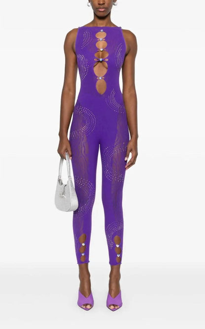 Women's Rhinestoned Janice Jumpsuit