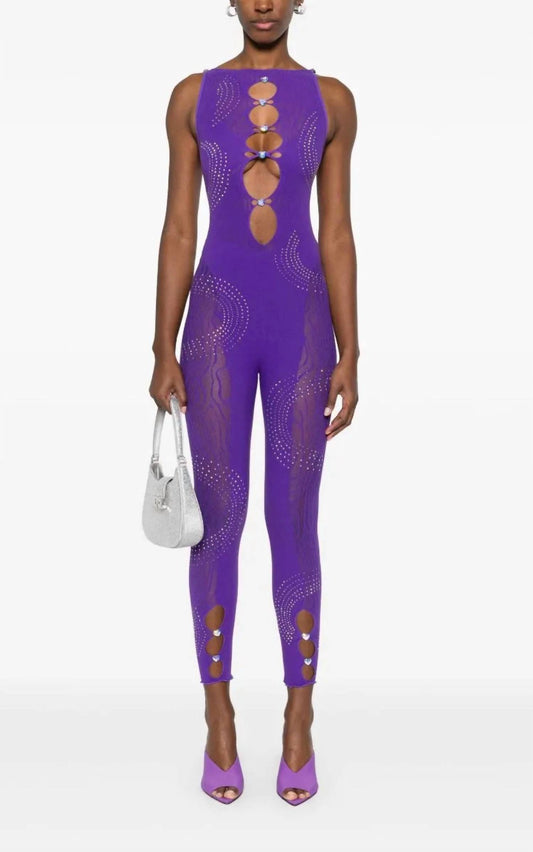 Women's Rhinestoned Janice Jumpsuit