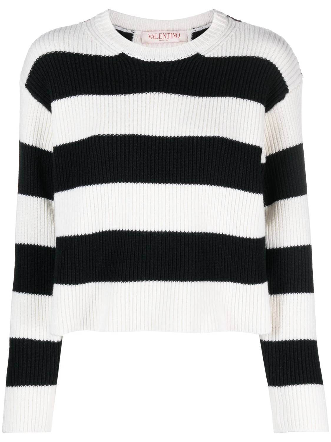 Valentino - Striped Virgin Wool Jumper - Rack Hunt