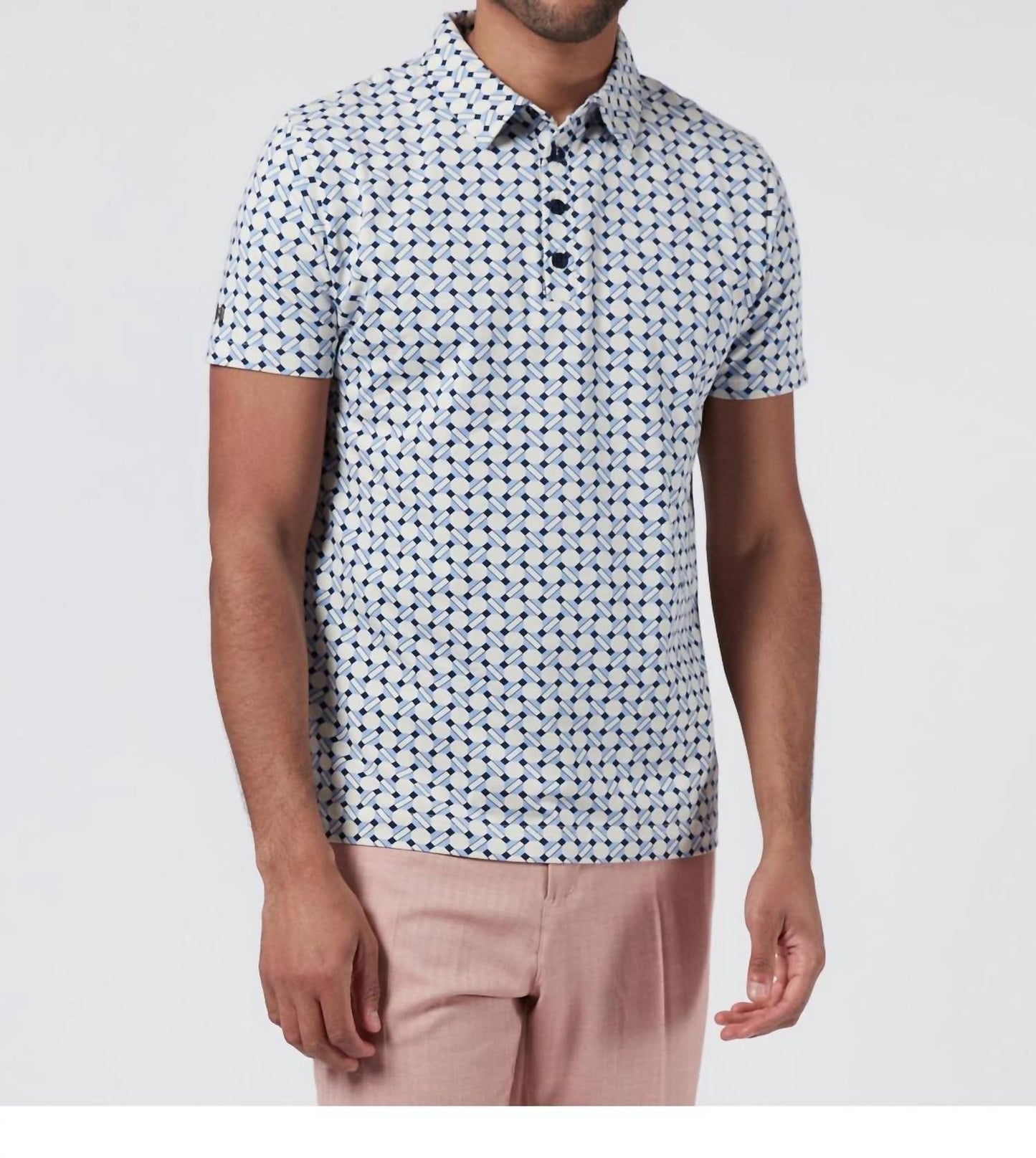 Keep It Comin Patterned Polo Shirt