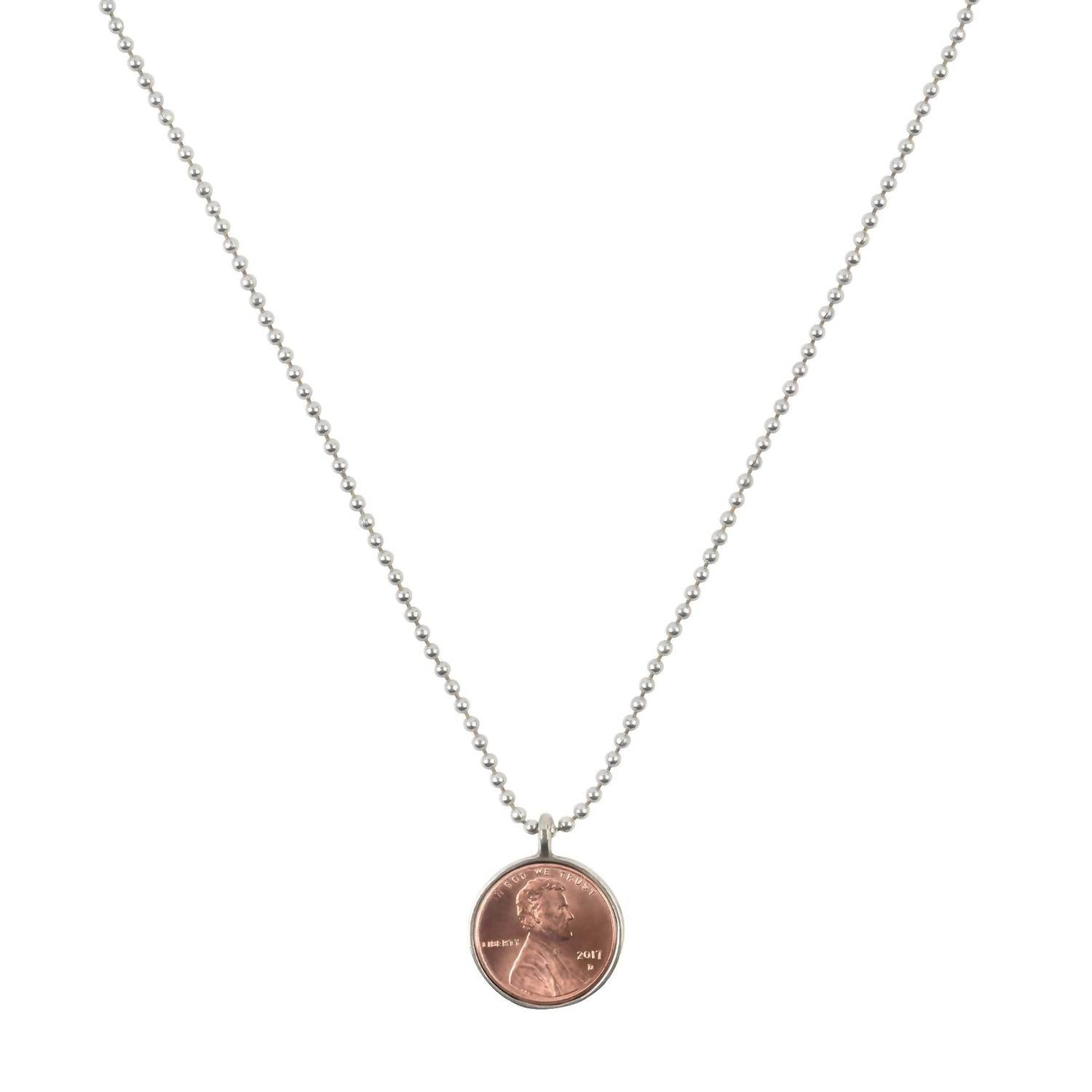 Studio Pennylane - Women's Penny From Heaven Single Penny Necklace - Rack Hunt -