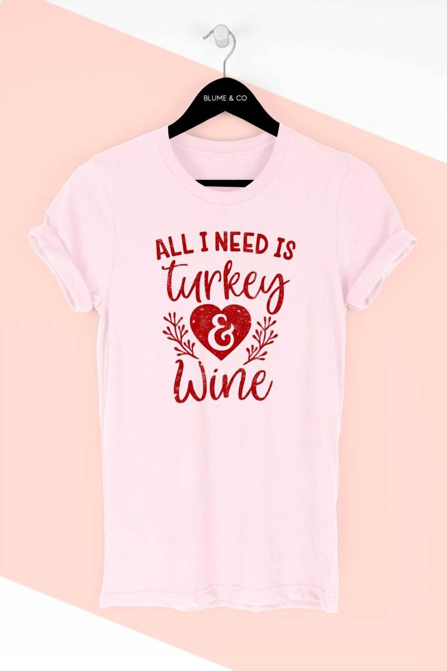 Blume + Co. - Women Turkey & Wine Graphic T-Shirt - Rack Hunt -