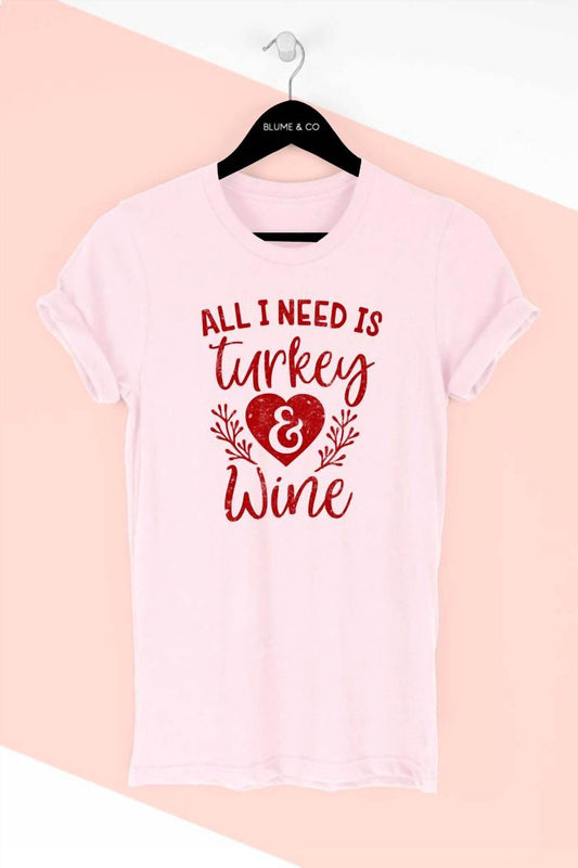 Blume + Co. - Women Turkey & Wine Graphic T-Shirt - Rack Hunt -