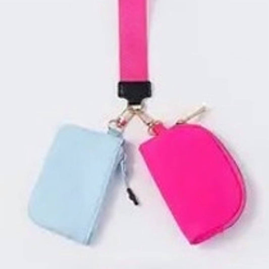Women's Double Dual Nylon Pouch Wallet