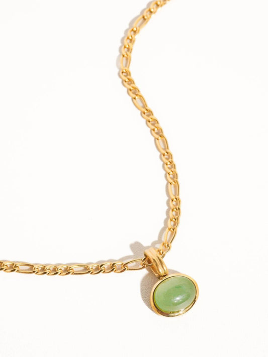 Women's Stone Pendant Chain Necklace