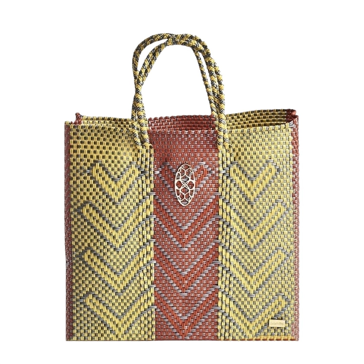 Women's Medium Woven Shoulder Strap Tote Bag