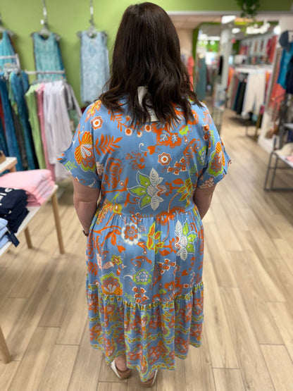 Botanical Oasis Maxi Dress