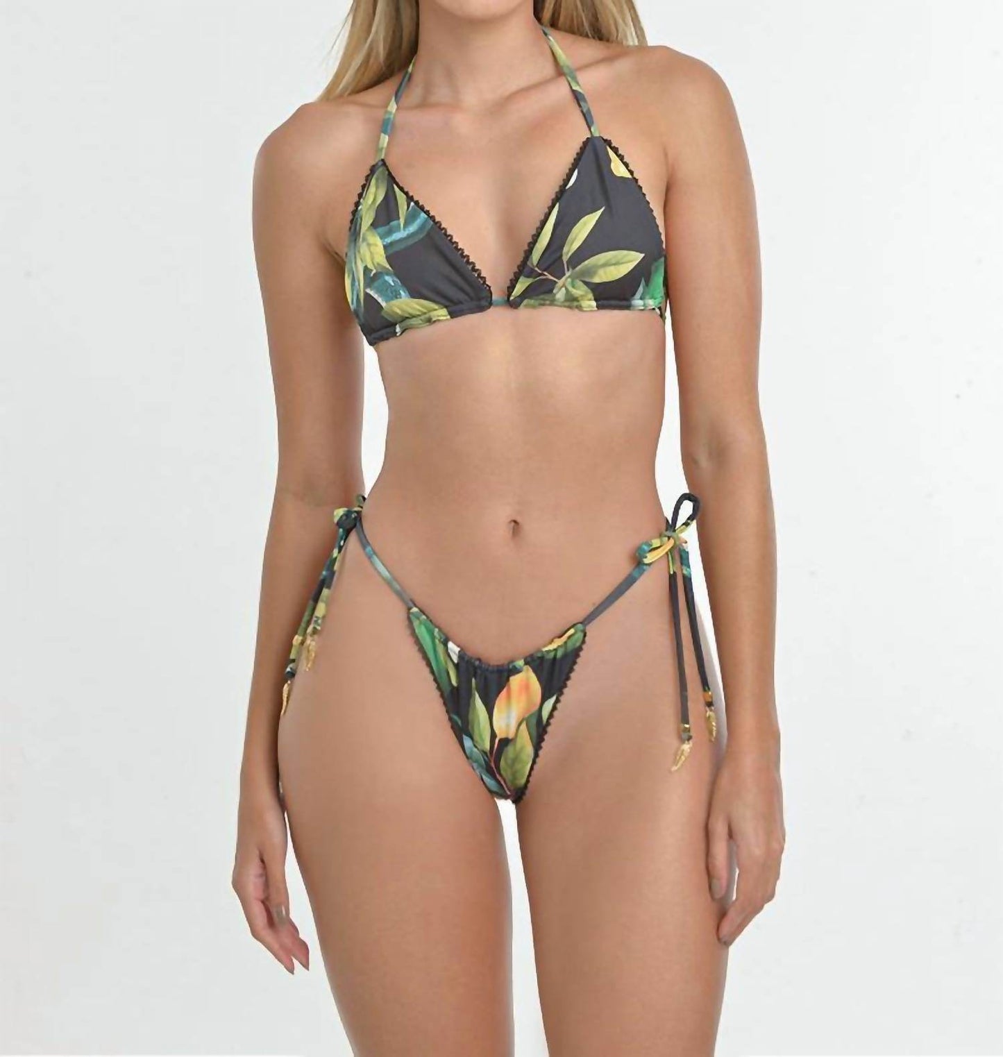 Steffany Milano - Citrus Muse Tie-side Bikini Set - Rack Hunt -
